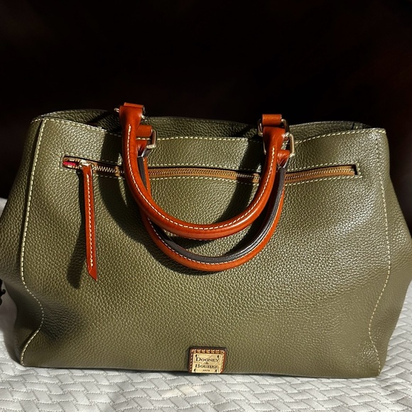 DOONEY & BOURKE Pebble Grain Zip Satchel with Magnetic Snap Closure……. - Picture 12 of 17